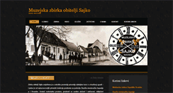 Desktop Screenshot of muzejsajko.com